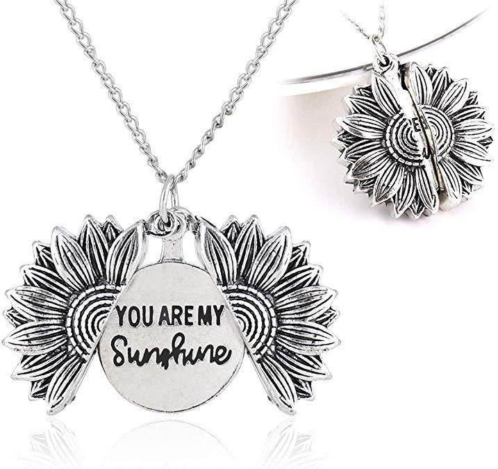 You Are My Sunshine Sunflower Necklace Women Men - G-daat