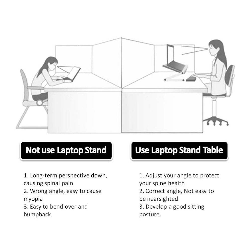 Foldable Laptop Stand Ergonomic Desk Tablet Holder - G-daat