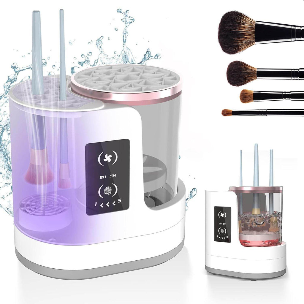 Electric Makeup Brush Cleaner Rechargeable Makeup Brushes Cleaning Tool Automatic Makeup Brush Cleaning Stand Device - G-daat