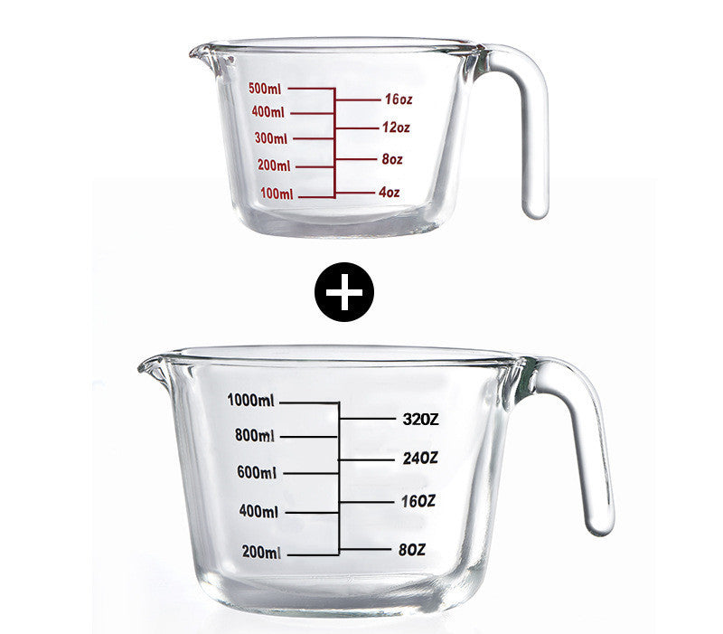 Anchor Hocking 1 Litre Glass Measuring Jug. Measures in Oz Pints & Ml