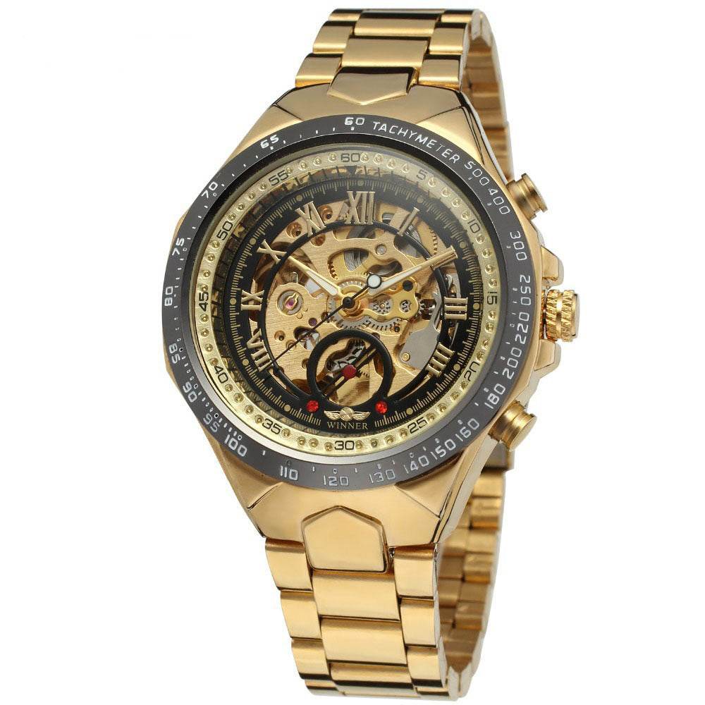 Personalized All-steel Hollow Automatic Mechanical Watch Fashion Watch For Men - G-daat
