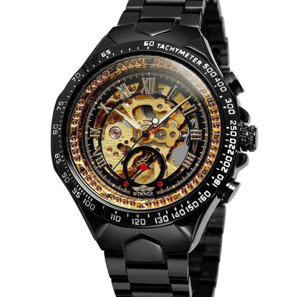 Personalized All-steel Hollow Automatic Mechanical Watch Fashion Watch For Men - G-daat