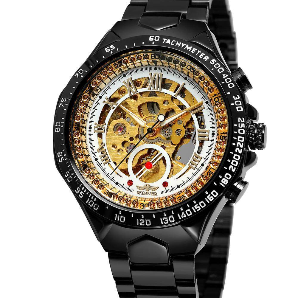 Personalized All-steel Hollow Automatic Mechanical Watch Fashion Watch For Men - G-daat