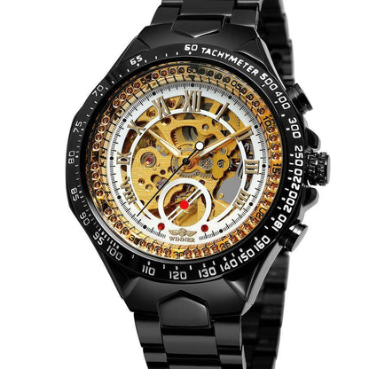 Personalized All-steel Hollow Automatic Mechanical Watch Fashion Watch For Men - G-daat