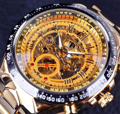 Personalized All-steel Hollow Automatic Mechanical Watch Fashion Watch For Men - G-daat