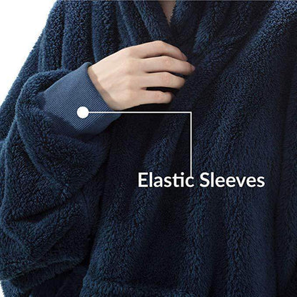 Oversized Hoodie Blanket - Comfortable Wearable Fleece with Big Pocket - G-daat
