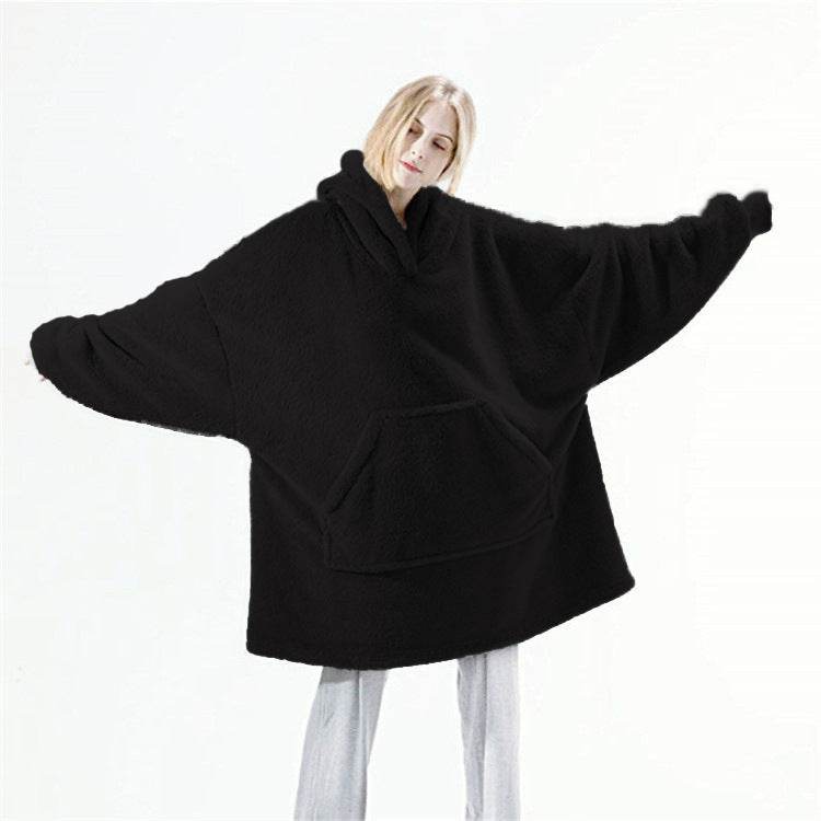 Oversized Hoodie Blanket - Comfortable Wearable Fleece with Big Pocket - G-daat