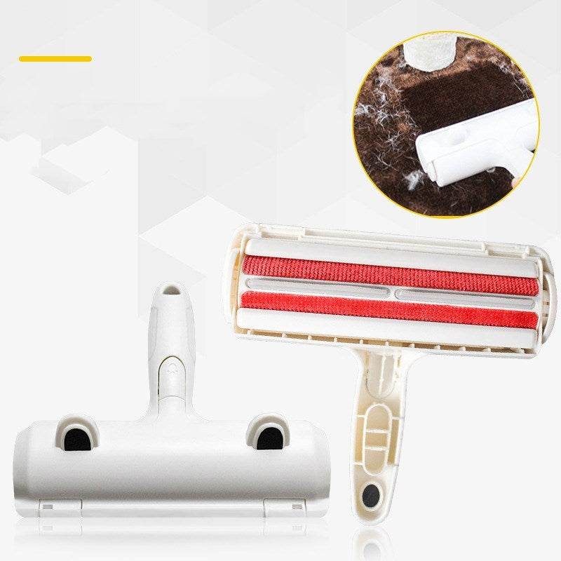 2-Way Pet Hair Remover Roller Lint Remove Brush Dog Cat Hair Clothes Carpet Cleaning Brush Fuzz Shaver - G-daat