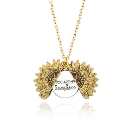 You Are My Sunshine Sunflower Necklace Women Men - G-daat