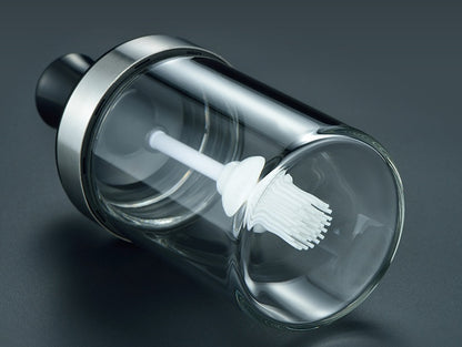 Glass bottle silicone brush