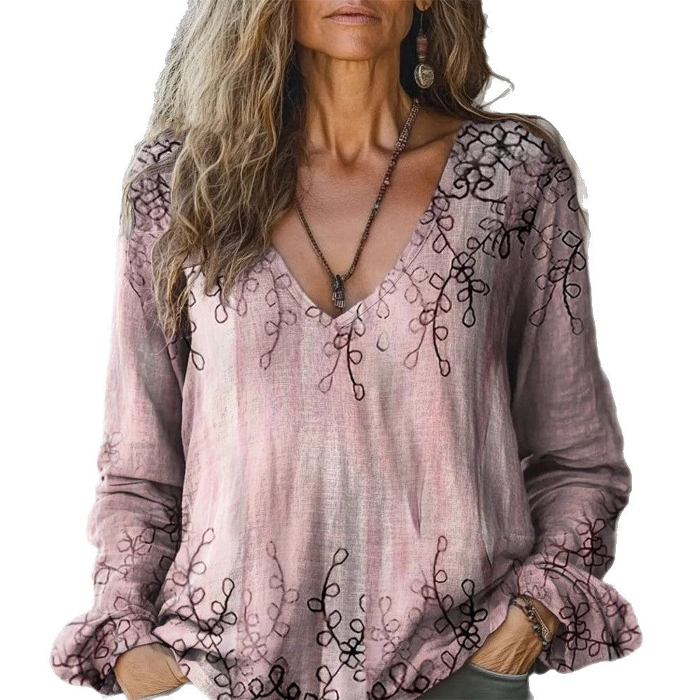 Pullover Digital Printing Women's Top T-shirt