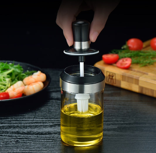 Glass bottle silicone brush