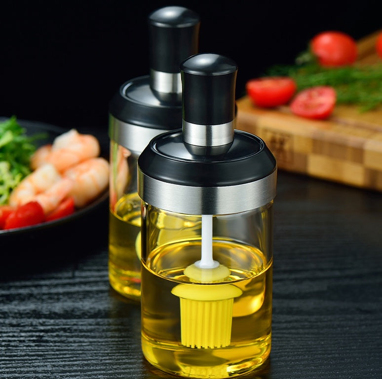 Glass bottle silicone brush