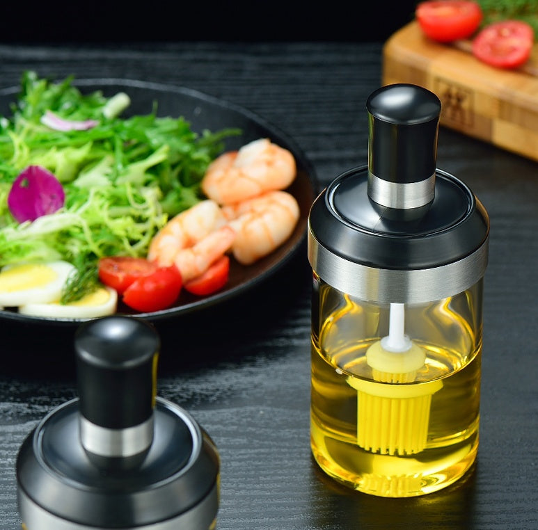 Glass bottle silicone brush