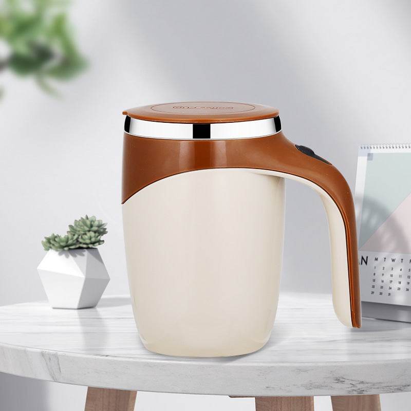 Rechargeable Model Automatic Stirring Cup Coffee Cup High Value Electric Stirring Cup Lazy Milkshake Rotating Magnetic Water Cup - G-daat