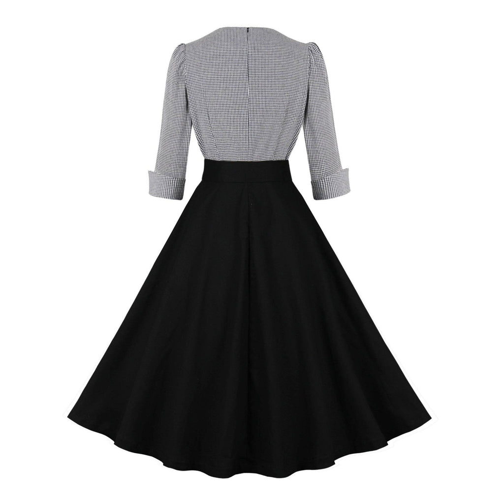 Elegant Retro Large Swing Women's Dress Cotton - G-daat