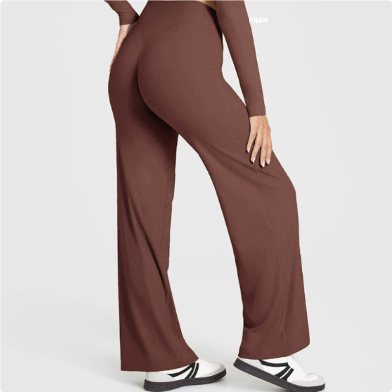 Fashionable Loose Straight-leg Yoga Pants For Women