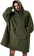 Oversized Hoodie Blanket - Comfortable Wearable Fleece with Big Pocket - G-daat