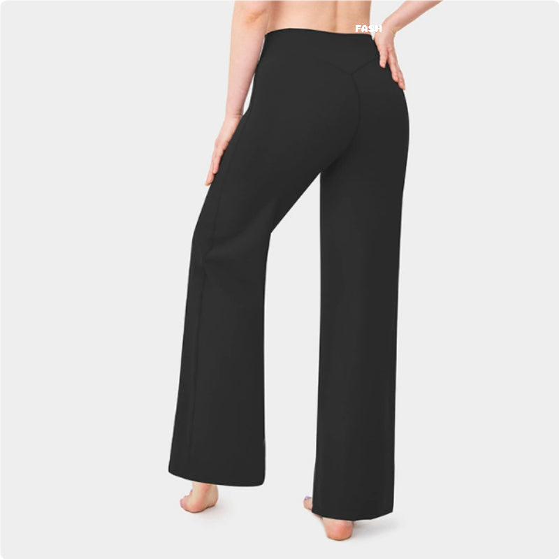 Fashionable Loose Straight-leg Yoga Pants For Women