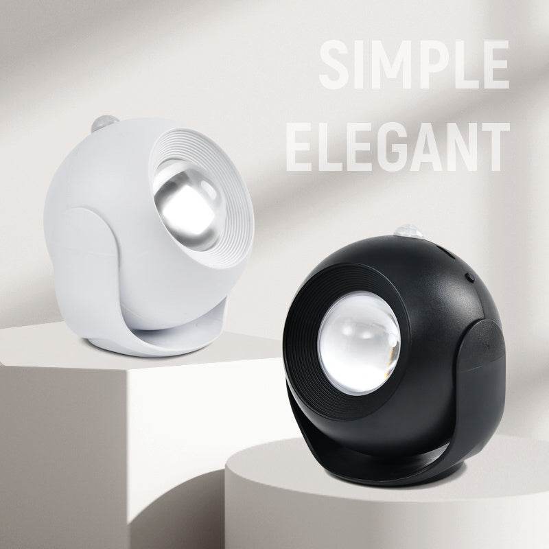 Adjustable Angle Human Sensing Light, Wireless Sunset Light, Indoor Spotlight, Corridor, Living Room Wall Light, Rechargeable And Installed Dry Battery - G-daat