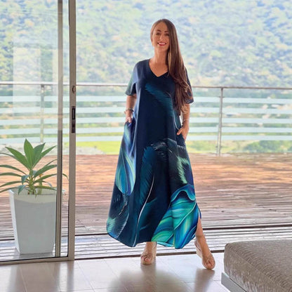 European And American Printing Dress Loose - G-daat