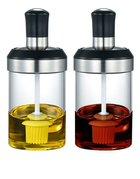 Glass bottle silicone brush