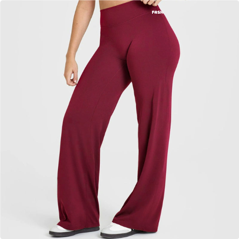 Fashionable Loose Straight-leg Yoga Pants For Women