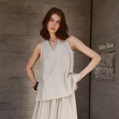 Halterneck Vest Women's Summer Vacation Spaghetti Straps Top Shirt