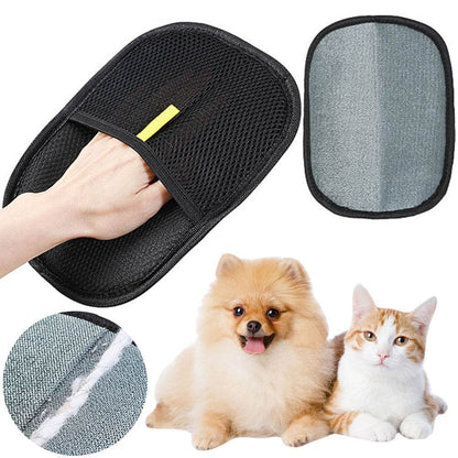 Pet Hair Remover Mitt Pet Hair Remover Gloves Deshedding Brush Glove For Dog Cat Rabbit With Long Short Curly Hair - G-daat