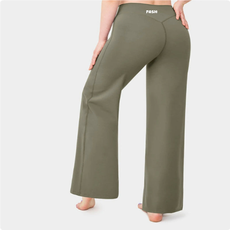 Fashionable Loose Straight-leg Yoga Pants For Women