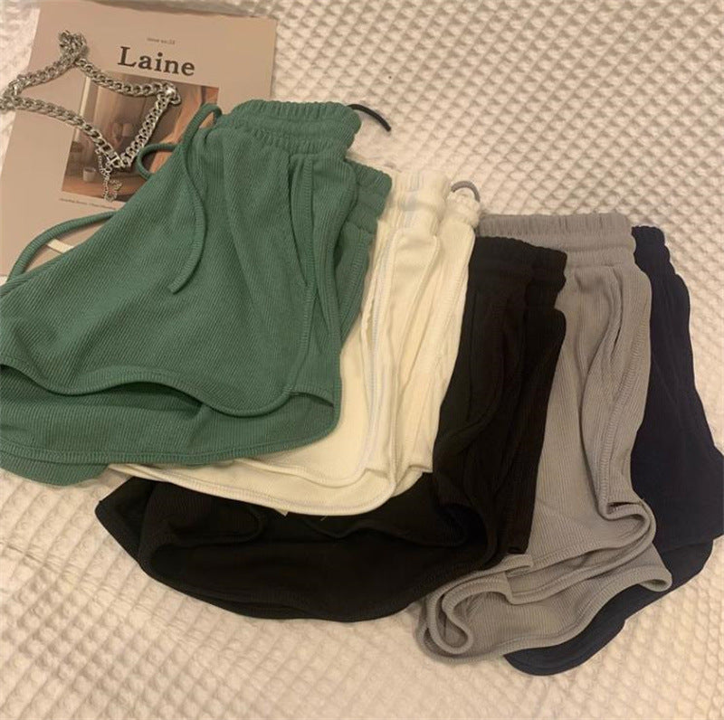 Womens Versatile All-match Wide-leg Outerwear Yoga Pants In Solid Colors