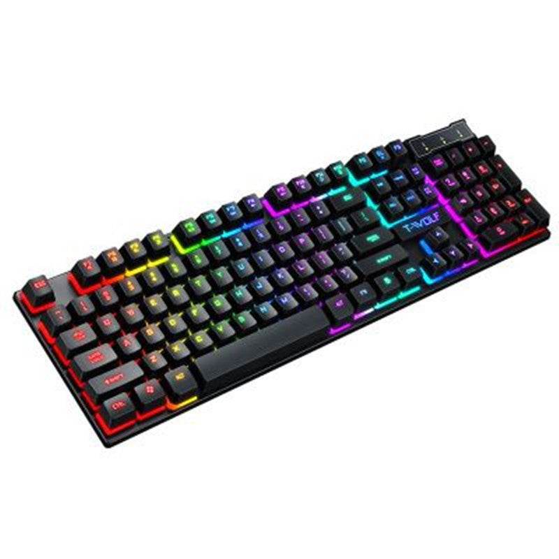 Gaming Usb Luminous Wired Keyboard Floating Manipulator - G-daat