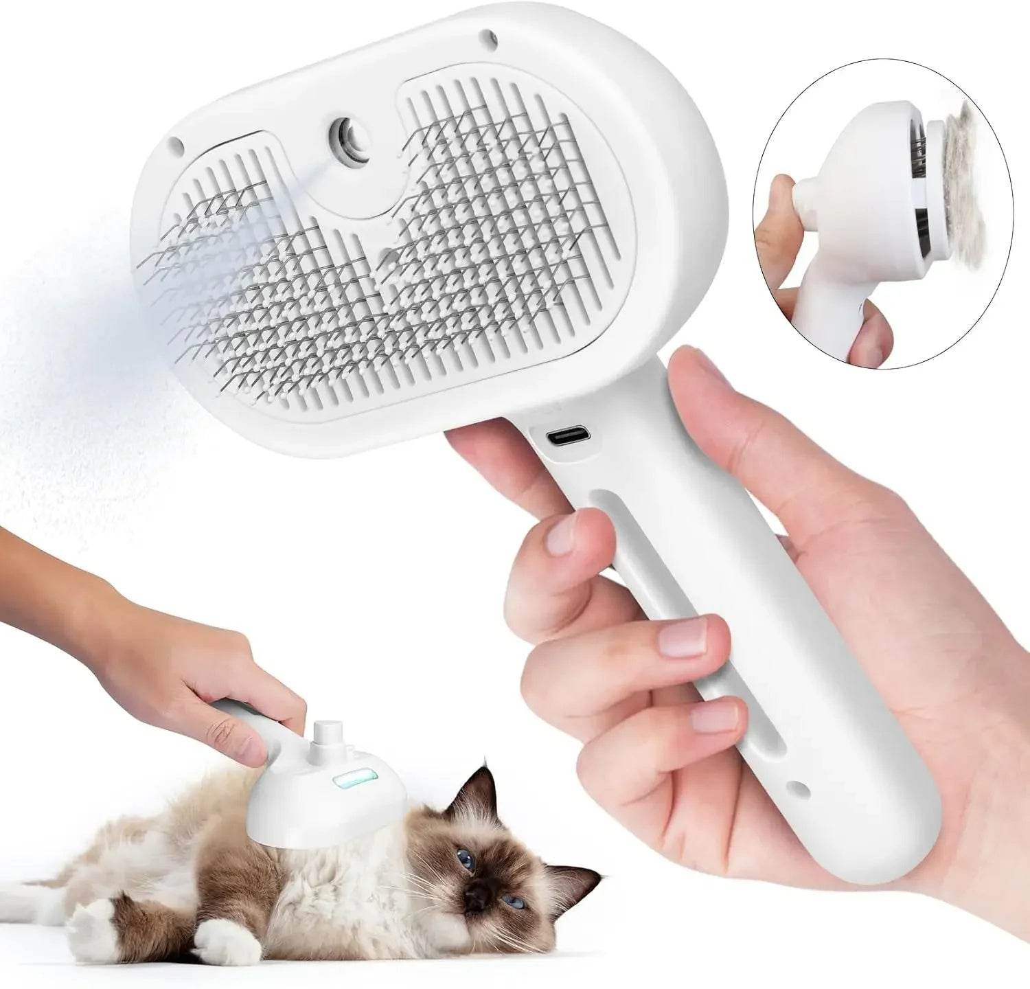Pets Spray Hair Comb Pet Hair Remover Cleaning Brush Cats Grooming Dog Accessories Tools Dematting Water Mist Humidifier Comb Pet Supplies - G-daat