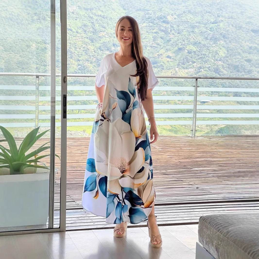 European And American Printing Dress Loose - G-daat