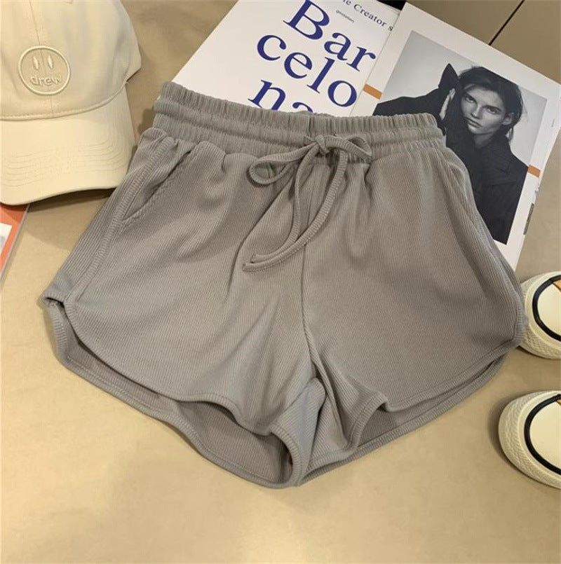 Womens Versatile All-match Wide-leg Outerwear Yoga Pants In Solid Colors