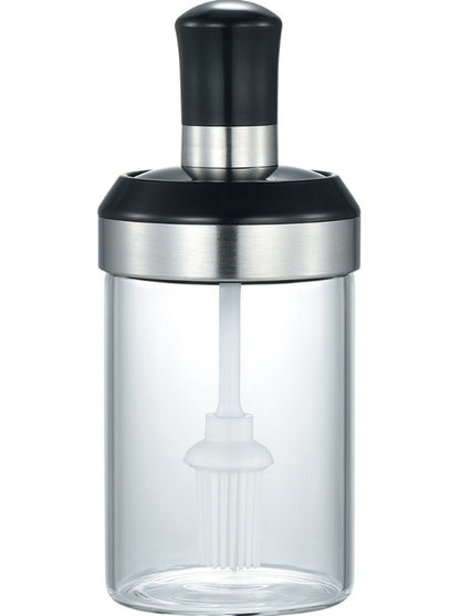 Glass bottle silicone brush