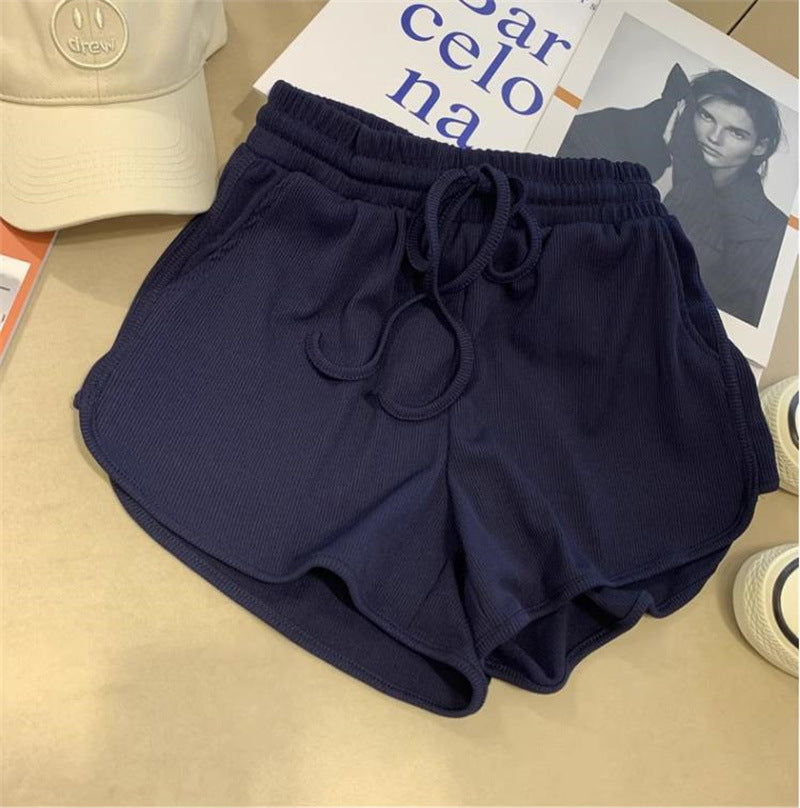 Womens Versatile All-match Wide-leg Outerwear Yoga Pants In Solid Colors