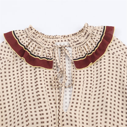 Women's Fashionable Simple Loose Printed Long Dress