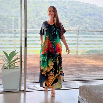 European And American Printing Dress Loose - G-daat