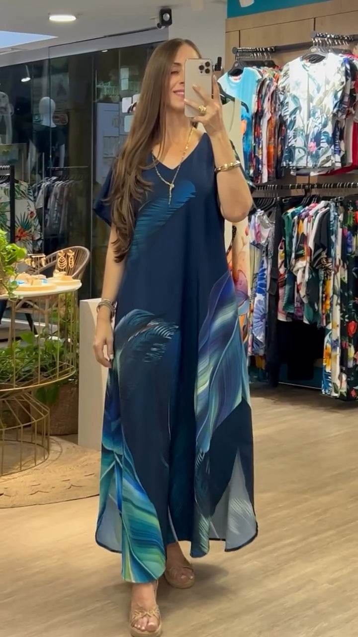 European And American Printing Dress Loose - G-daat