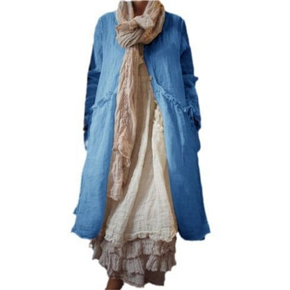 Thin Cotton And Linen Coat In Summer
