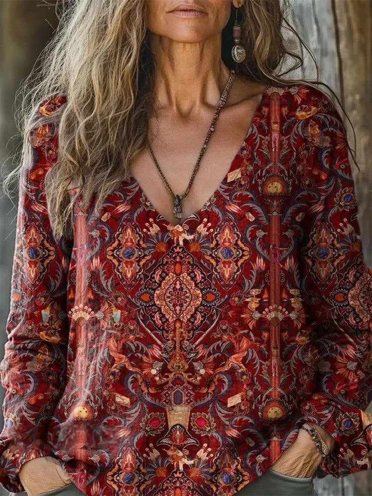 Pullover Digital Printing Women's Top T-shirt