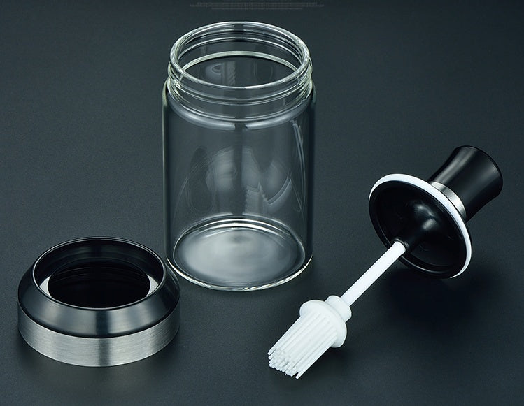 Glass bottle silicone brush