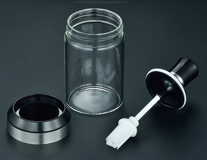 Glass bottle silicone brush