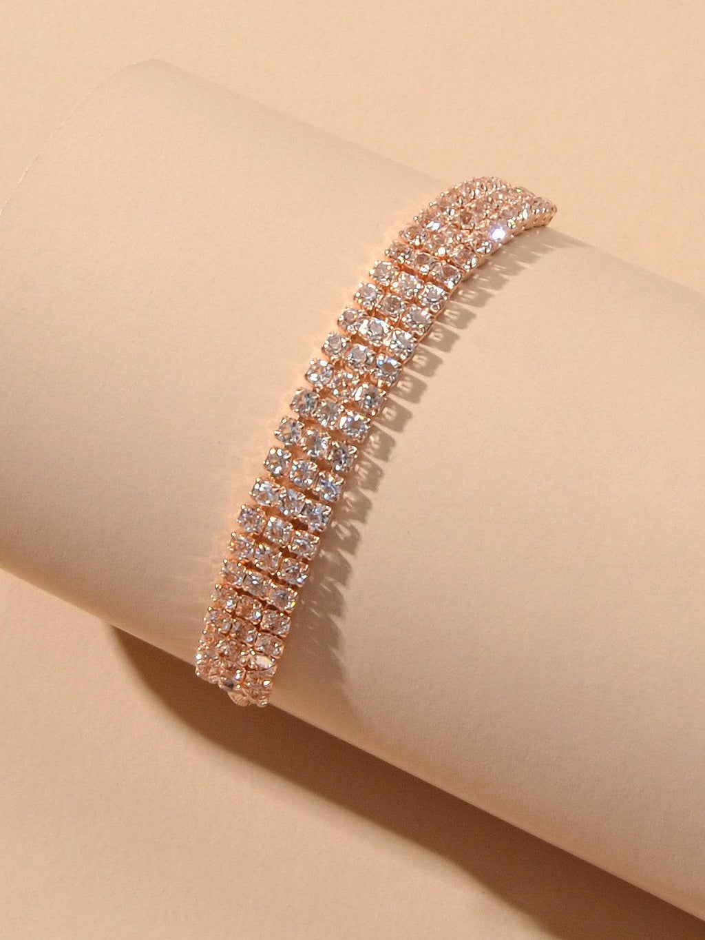 Classic Brilliant Rhinestone Adjustable Slider Tennis Bracelet Party Jewellery - G-daat