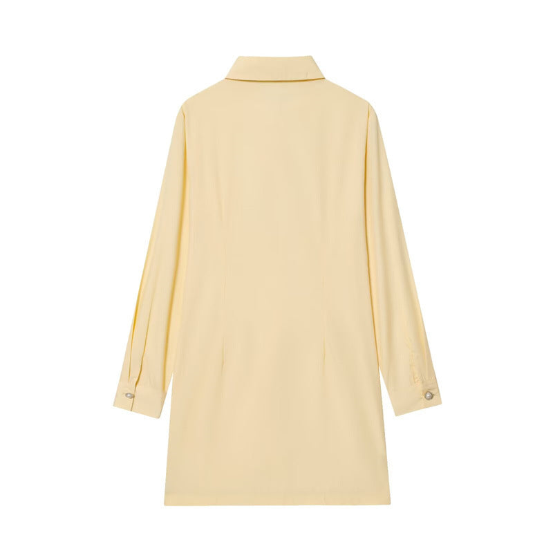 Women's Loose Lapels Zou Cloth Dress