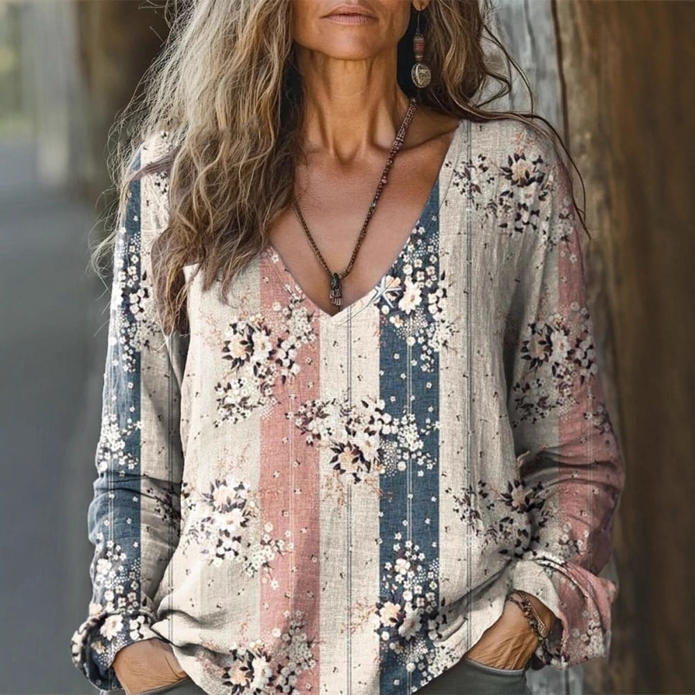 Pullover Digital Printing Women's Top T-shirt