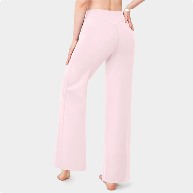 Fashionable Loose Straight-leg Yoga Pants For Women