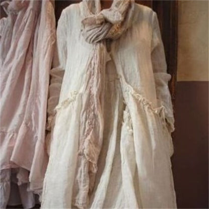 Thin Cotton And Linen Coat In Summer