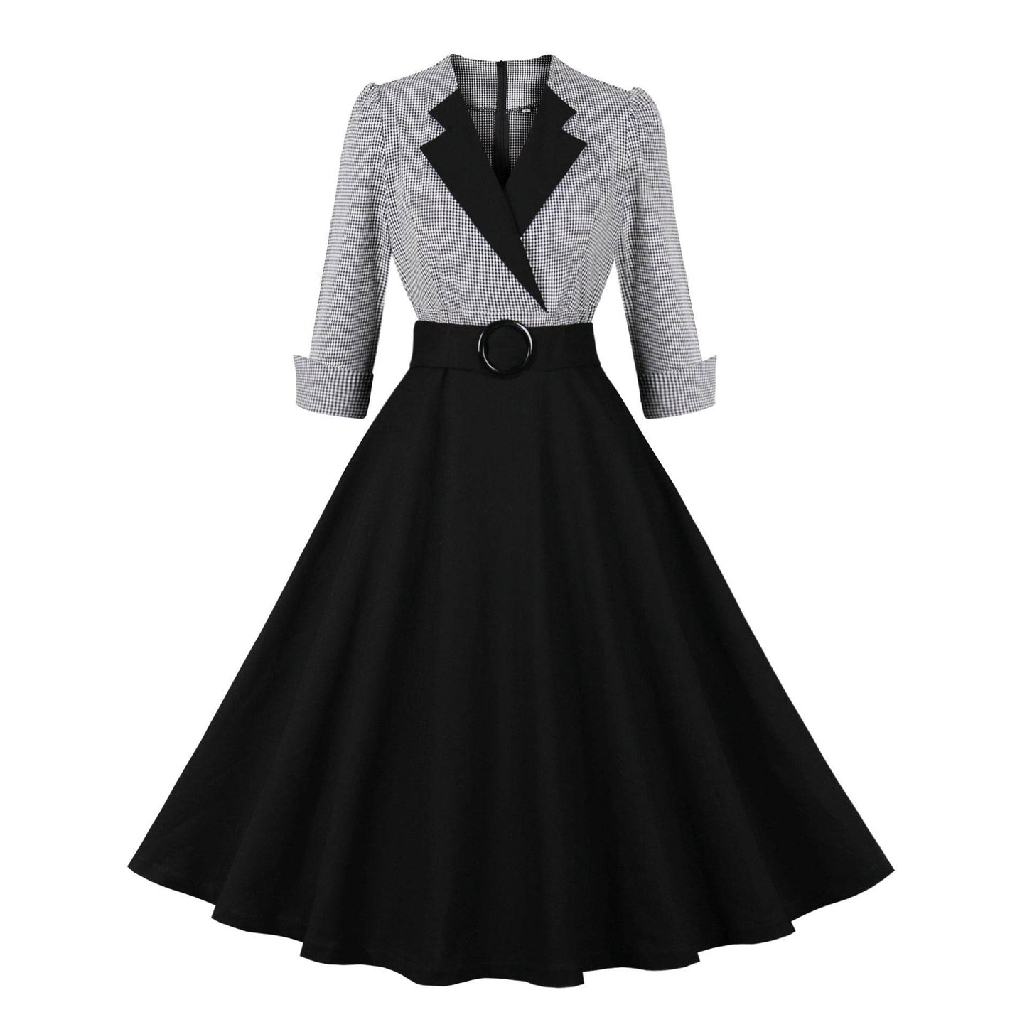 Elegant Retro Large Swing Women's Dress Cotton - G-daat